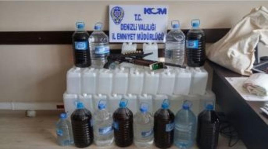 Denizli&rsquo;de 120 Litre Sahte İ&ccedil;ki Ele Ge&ccedil;irildi