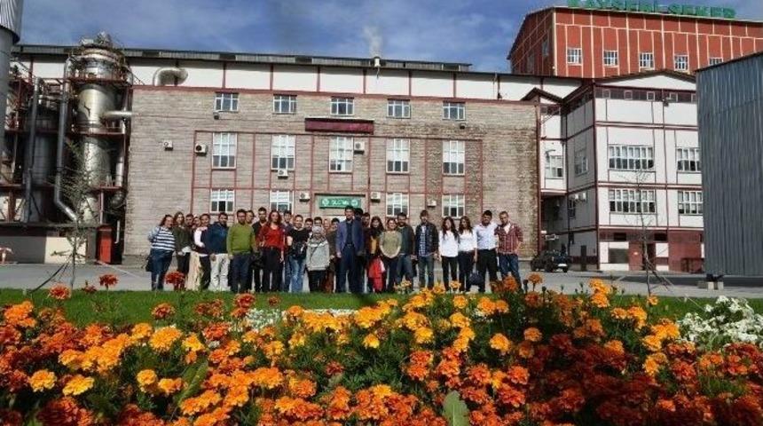 Nevşehir &Uuml;niversitesi Kimya &Ouml;ğrencileri Kayseri Şekerde