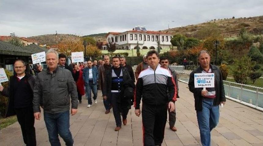 Yozgat Halk Sağlığı M&uuml;d&uuml;rl&uuml;ğ&uuml; Sağlıklı Yaşam İ&ccedil;in Y&uuml;r&uuml;y&uuml;ş D&uuml;zenledi