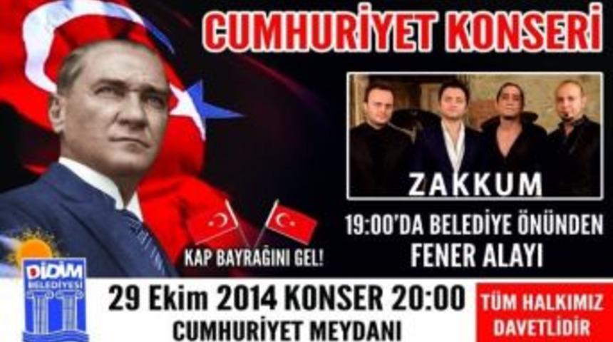 Didim&rsquo;de 29 Ekim Coşkusu Zakkum&rsquo;la Kutlanacak