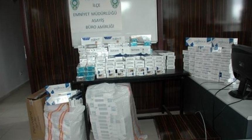 Tavuk Y&uuml;kl&uuml; Kamyonette Ka&ccedil;ak Sigara Yakalandı