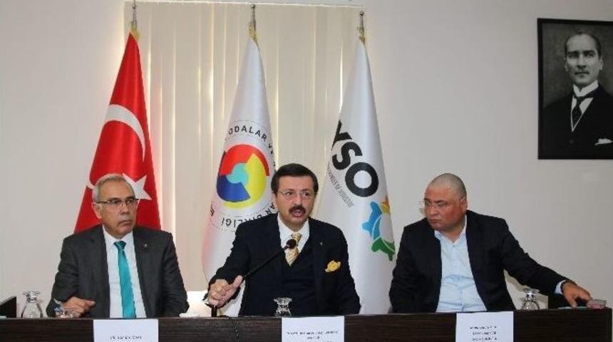 Tobb Başkanı Hisarcıklıoğlu&rsquo;ndan Ayso&rsquo;ya Ziyaret