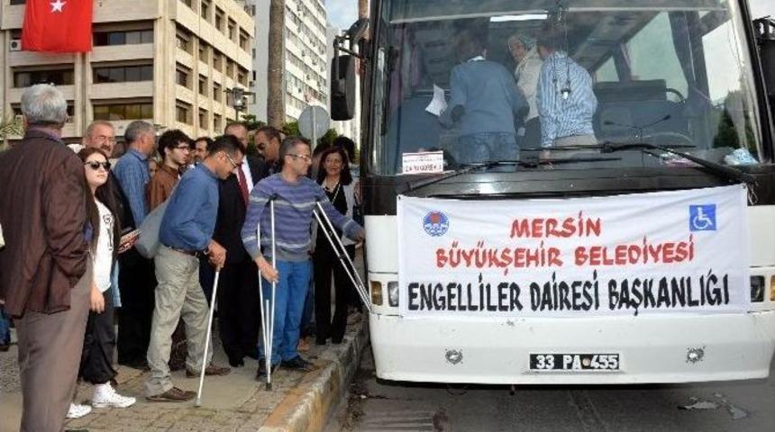 Mersin B&uuml;y&uuml;kşehir&rsquo;den Engellilere &Ccedil;anakkale Gezisi