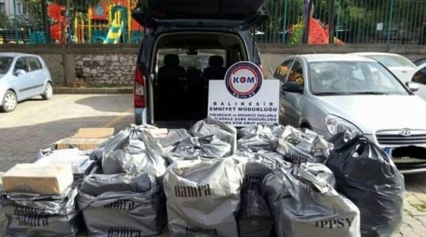 Bandırma&rsquo;da Ka&ccedil;ak Sigara Operasyonu