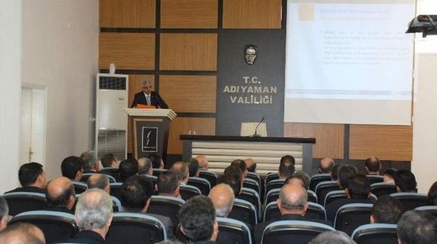 Adıyaman&rsquo;da Afet M&uuml;dahale Planı Toplantısı Yapıldı