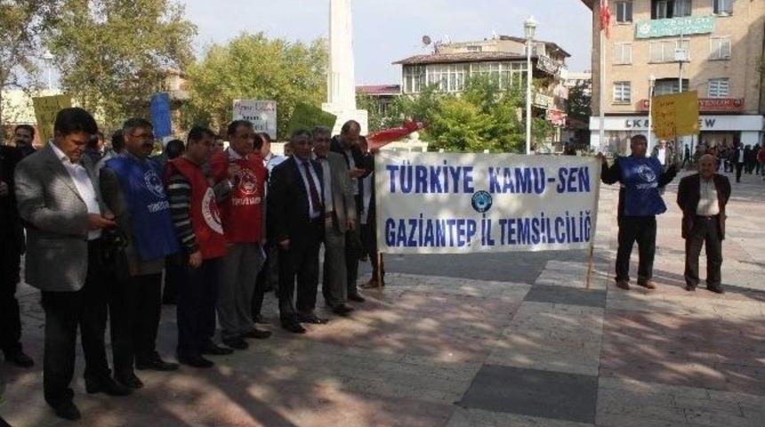 T&uuml;rkiye Kamu-sen Gaziantep &Uuml;yelerinden Ek Zam Talebi
