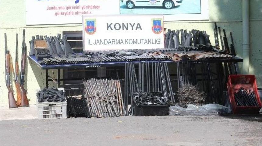 Konya&rsquo;da Jandarmadan Silah Operasyonu