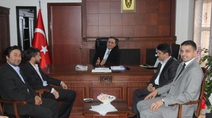 Alaplı Mhp&rsquo;den Kaymakam &Ccedil;ağlar&rsquo;a Hayırlı Olsun Ziyareti
