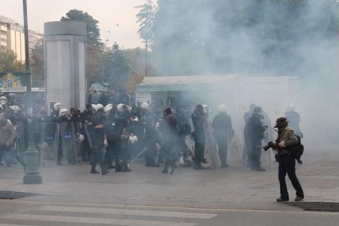 Başkent&rsquo;te Maden Ocağı Kazası Protestosunda 7 G&ouml;zaltı