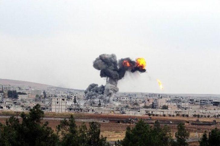 Peşmergelerin Kobani’ye Girişi Öncesi Hava Saldırısı Yoğunlaştı