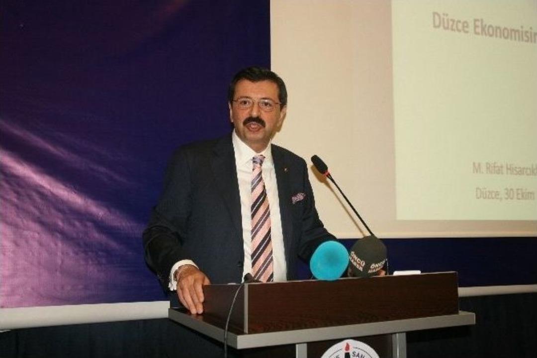 Tobb Başkanı Hisarcıklıoğlu D&uuml;zce&rsquo;de