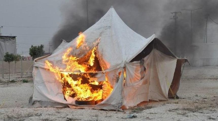 &Ccedil;adır Kentte Yangın Tatbikatı Yapıldı