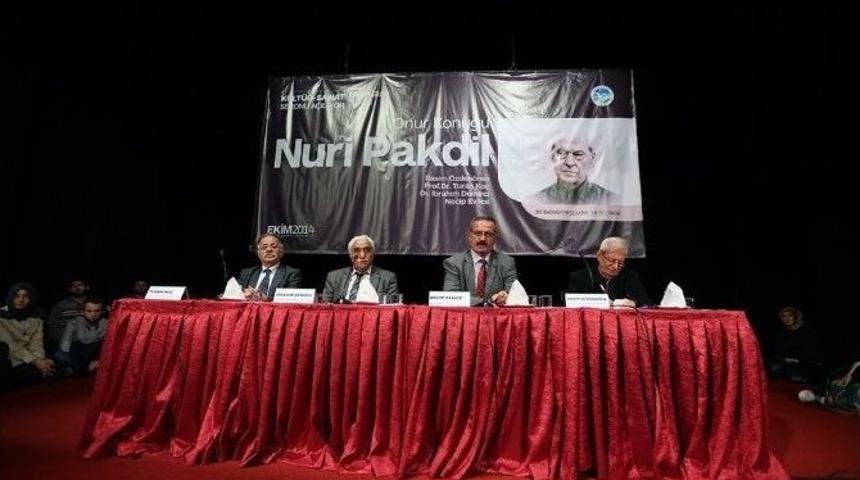 Türk Edebiyatının Usta İsmi Nuri Pakdil’e Saygı Gecesi