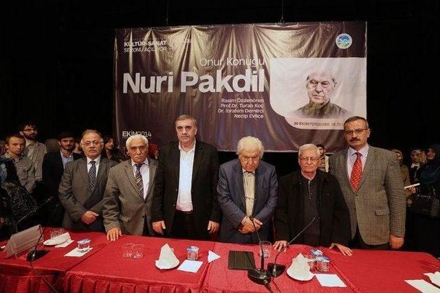 Türk Edebiyatının Usta İsmi Nuri Pakdil’e Saygı Gecesi