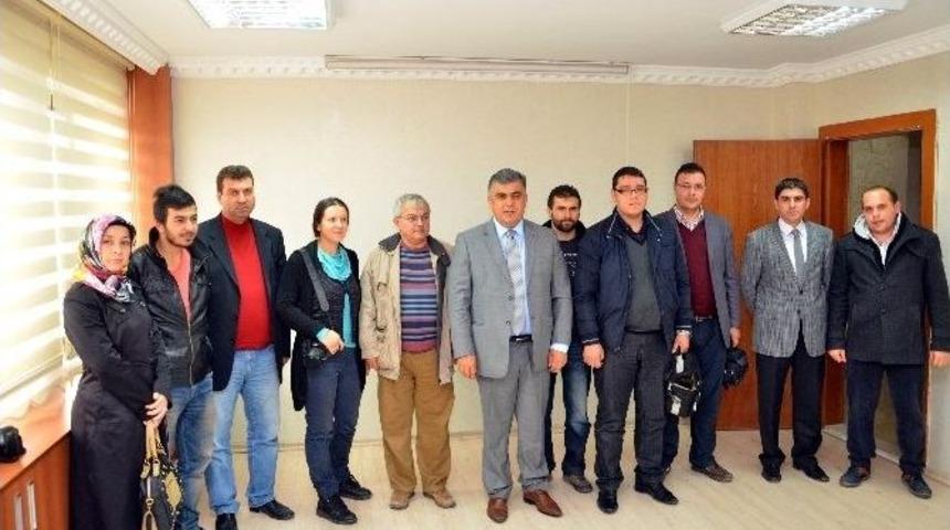 Başkan &Ouml;zg&uuml;ven Basın Mensuplarıyla Bir Araya Geldi