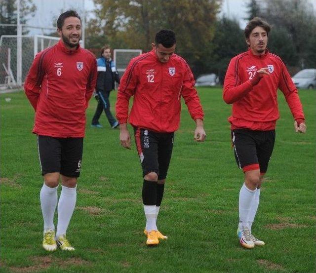 Samsunspor Karşıyaka Ma&ccedil;ının Provasını Yaptı 3