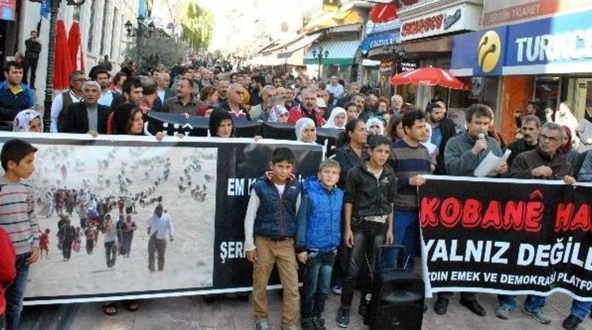 Aydın&rsquo;da Kobani Protestosu