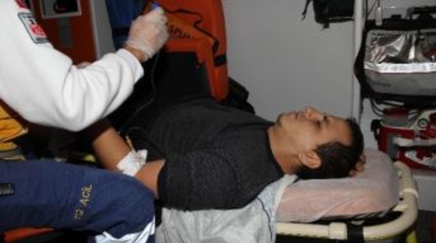 Sigara Ateşi Y&uuml;z&uuml;nden Vurulmuş