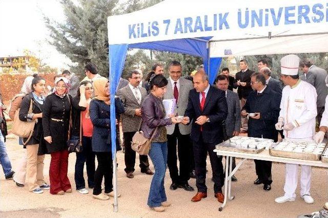 Kilis Protokol&uuml; Aşure G&uuml;n&uuml;nde &Uuml;niversitede Buluştu 1