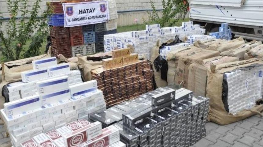 Hatay&rsquo;da Ka&ccedil;ak Sigara Operasyonu