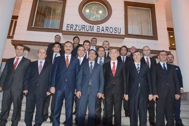 Yargının Zirvesi Erzurum Barosu’nda Bir Araya Geldi