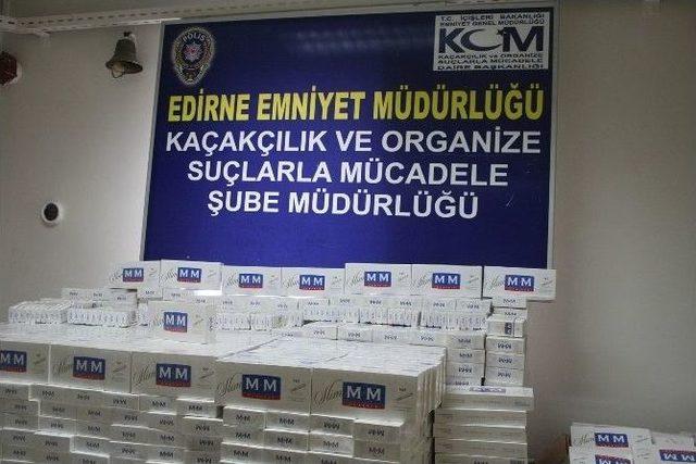 Edirne’de 10 Bin Paket Kaçak Sigara Ele Geçirildi