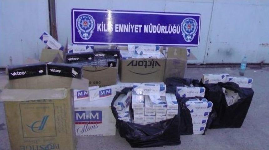 Kilis&rsquo;te 16 Bin 910 Paket Ka&ccedil;ak Sigara Ele Ge&ccedil;irildi