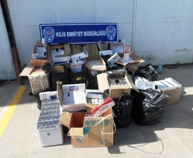 Kilis’te 16 Bin 910 Paket Kaçak Sigara Ele Geçirildi