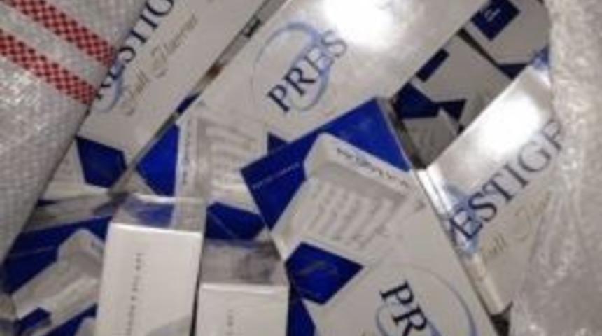 Erzurum&rsquo;da 16 Bin 140 Paket Ka&ccedil;ak Sigara Ele Ge&ccedil;irildi