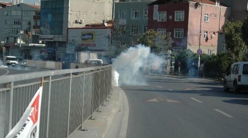 Okmeydanı&rsquo;nda Maskeli Eylemcilere Polis M&uuml;dahalesi