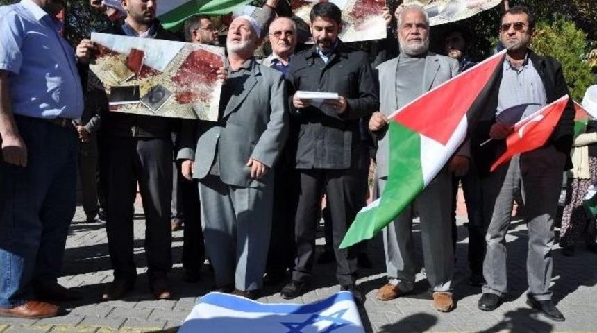 Nevşehir&rsquo;de İsrail&rsquo;e Tepki