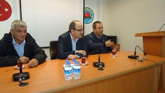 Ak Parti Tekirdağ İl Başkanı Ahmet Ak&ccedil;ay&rsquo;dan Malkara Ziraat Odası&rsquo;na Ziyaret 1