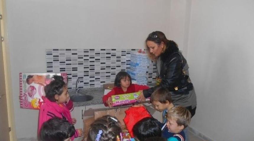 Ergene Belediyesi&rsquo;nden Anaokuluna Oyuncak Desteği
