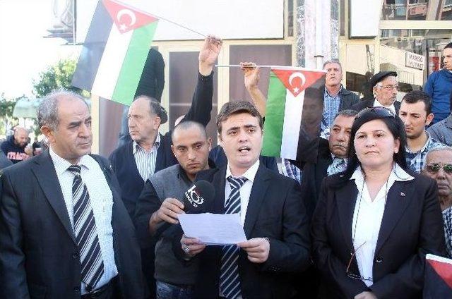 Mersin&rsquo;de İsrail Protestosu 2
