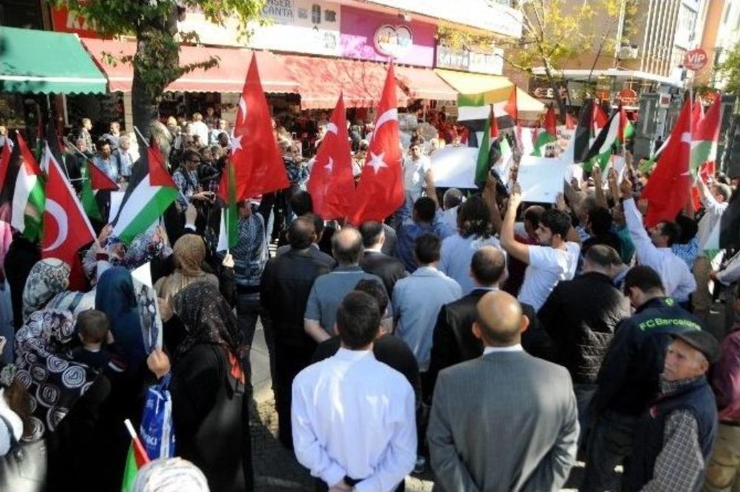 Antalya&rsquo;da İsrail Protestosu