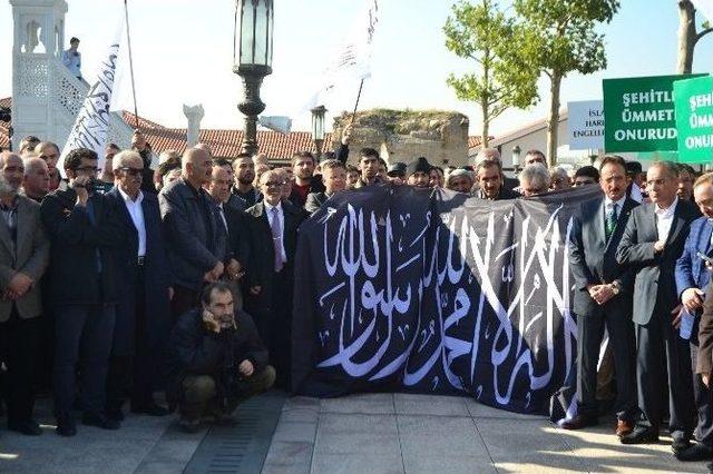 Başkent’te İsrail Protesto Edildi