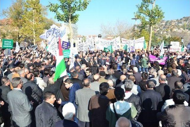 Başkent’te İsrail Protesto Edildi