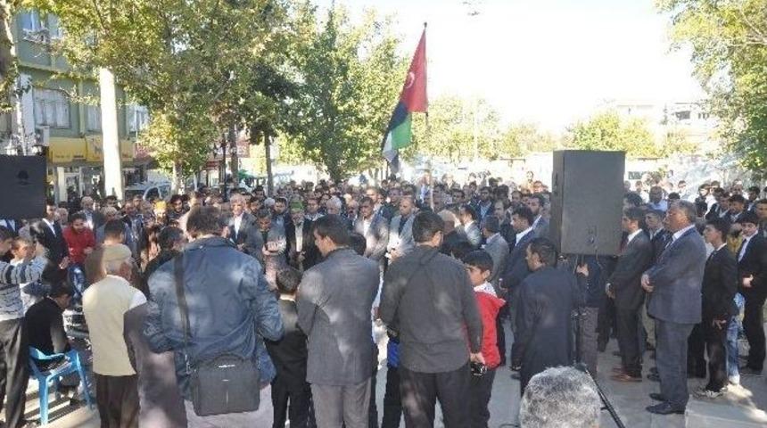 Kahta İl&ccedil;esinde, Mescid-i Aksa Protestosu