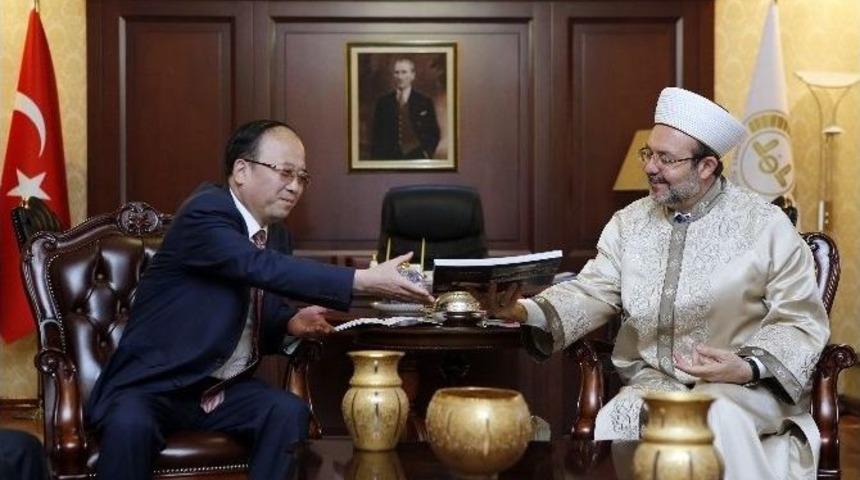 &Ccedil;in Heyetinden Diyanet İşleri Başkanı G&ouml;rmez&rsquo;e Ziyaret