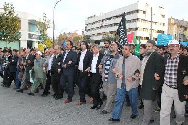 Konya’da İsrail Protestosu