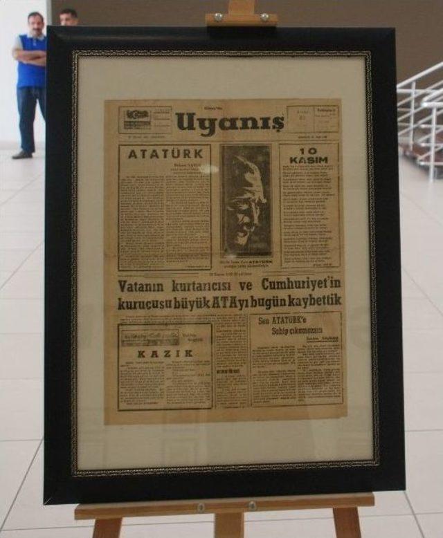Emekli &Ouml;ğretmen Basında Atat&uuml;rk Sergisi A&ccedil;tı 1