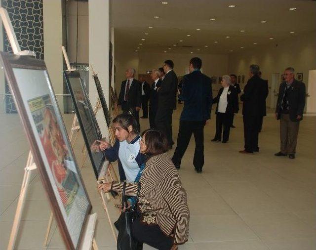Emekli &Ouml;ğretmen Basında Atat&uuml;rk Sergisi A&ccedil;tı 2