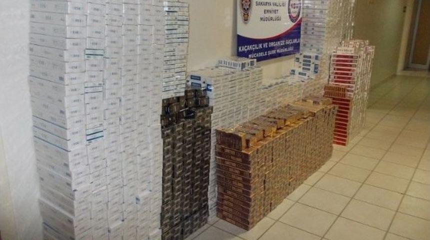 Sakarya&rsquo;da G&uuml;mr&uuml;k Ka&ccedil;ağı 15 Bin 330 Paket Sigara Ele Ge&ccedil;irildi