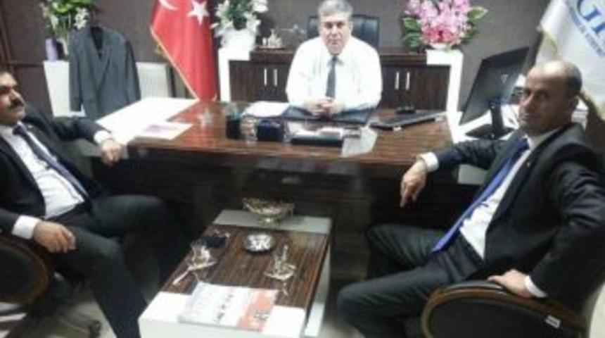 Başkan Yavuz Sgk İl M&uuml;d&uuml;r&uuml; &Uuml;nl&uuml;&rsquo;y&uuml; Ziyaret Etti
