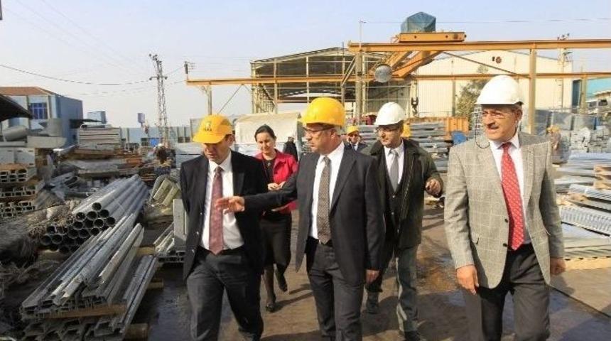 K&ouml;şker&rsquo;den, Yanan Fabrikaya Ge&ccedil;miş Olsun Ziyareti