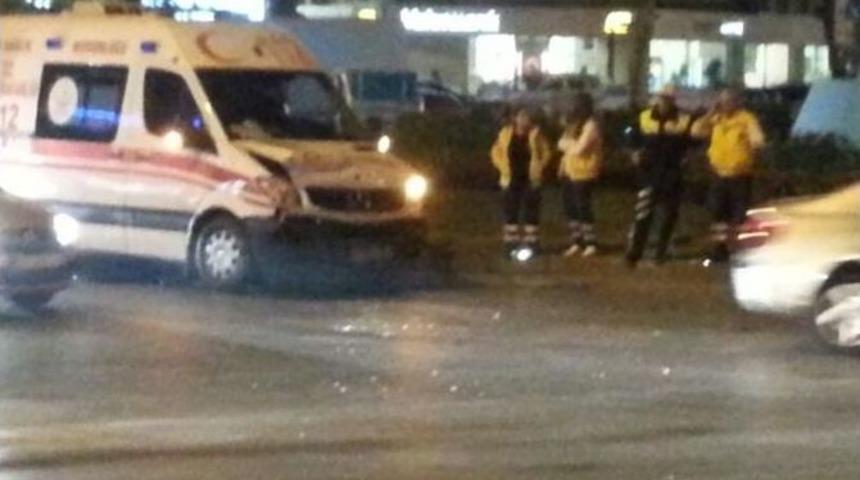 Aydın&rsquo;da Ambulans Kazası