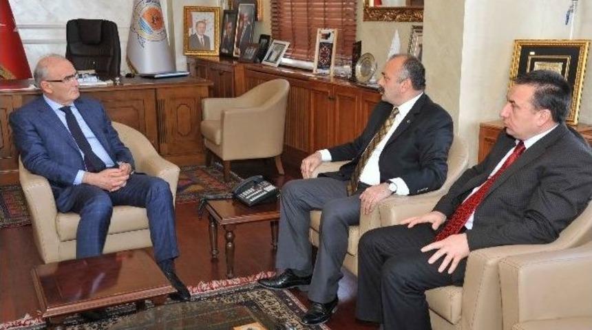 Ortak&ouml;y Heyeti Başkan Yılmaz&rsquo;ı Ziyaret Etti