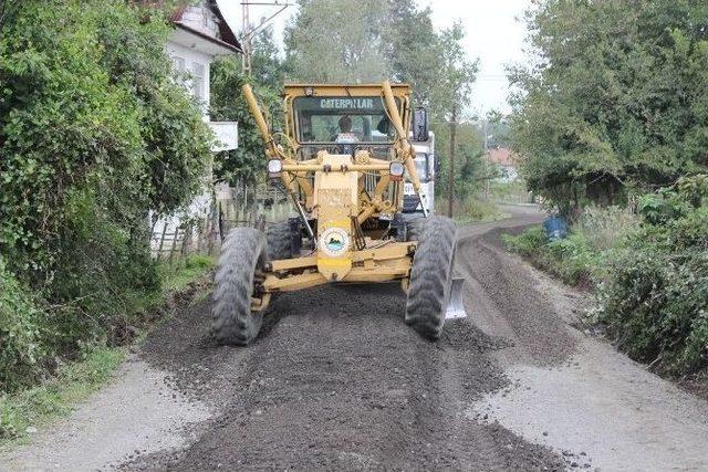 Tekkeköy’de Yol Açma Çalışması