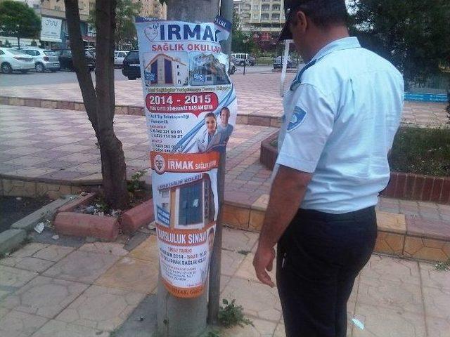 Gaziantep Afiş Kirliliğinden Temizleniyor 2