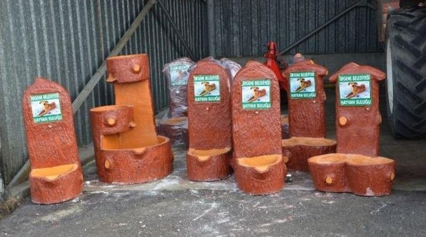 Ergene Belediyesi&rsquo;nden Sokak Hayvanlarına Beslenme Parkı